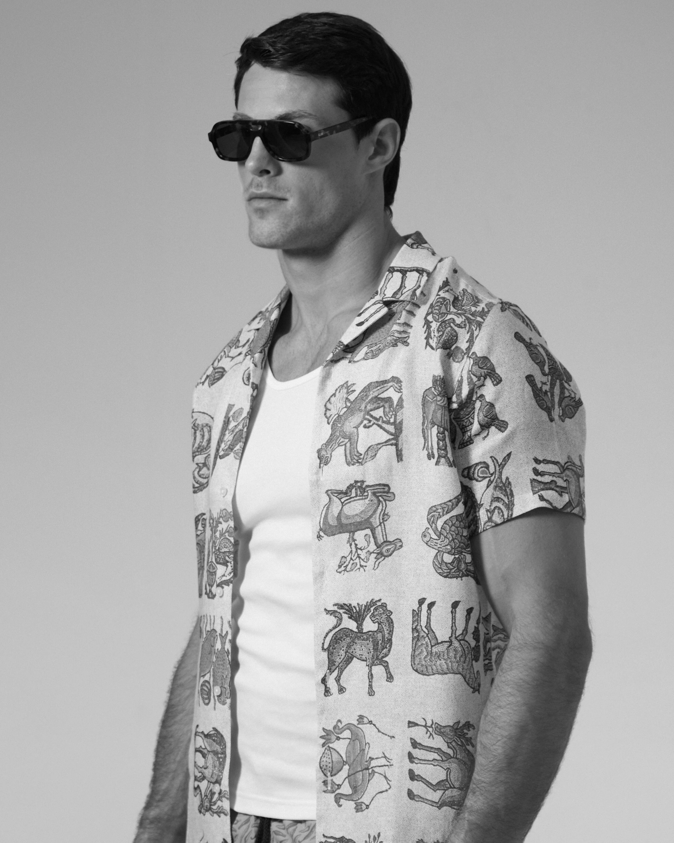 WOLF SUNGLASSES - TRANSPARENT/OLIVE - Image 7