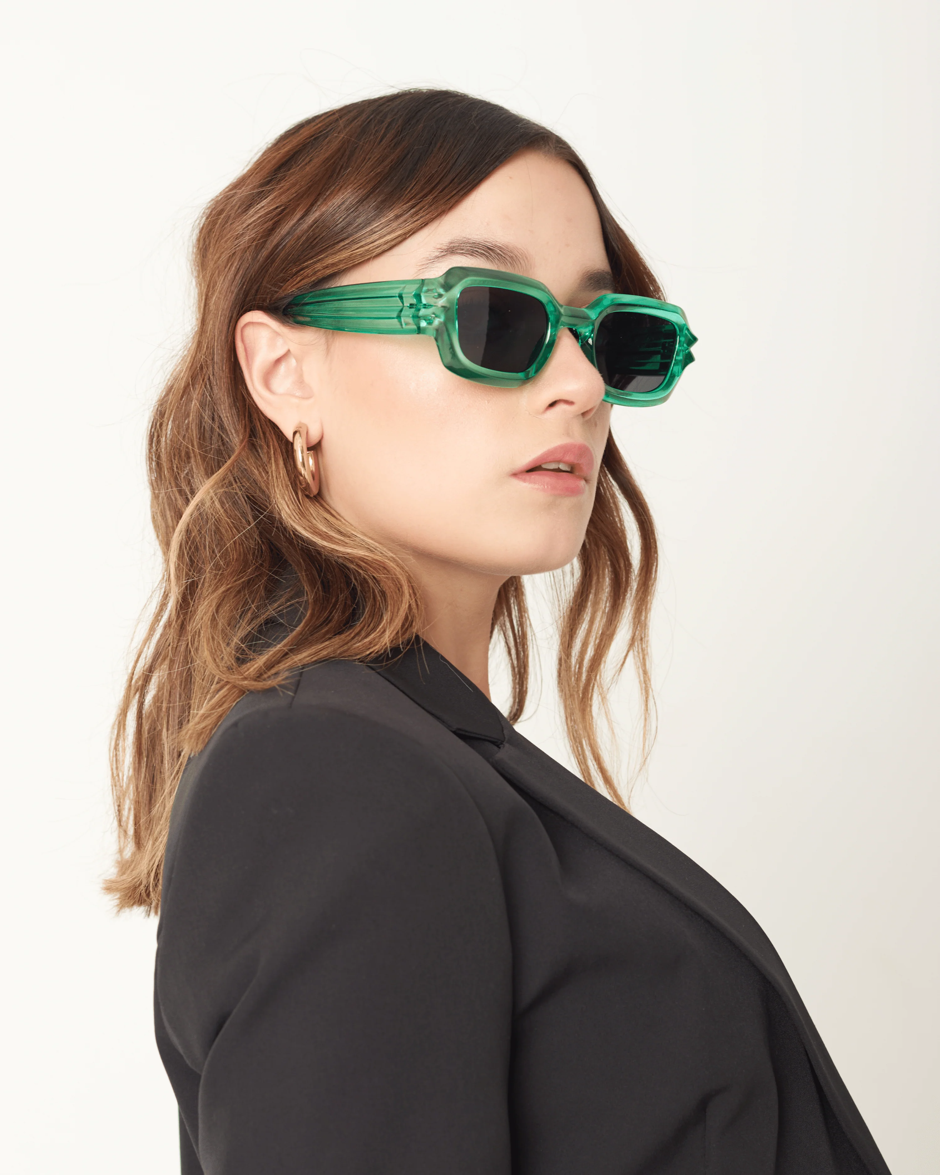 CRYSTAL SUNGLASSES/EMERALD GREEN - Image 4