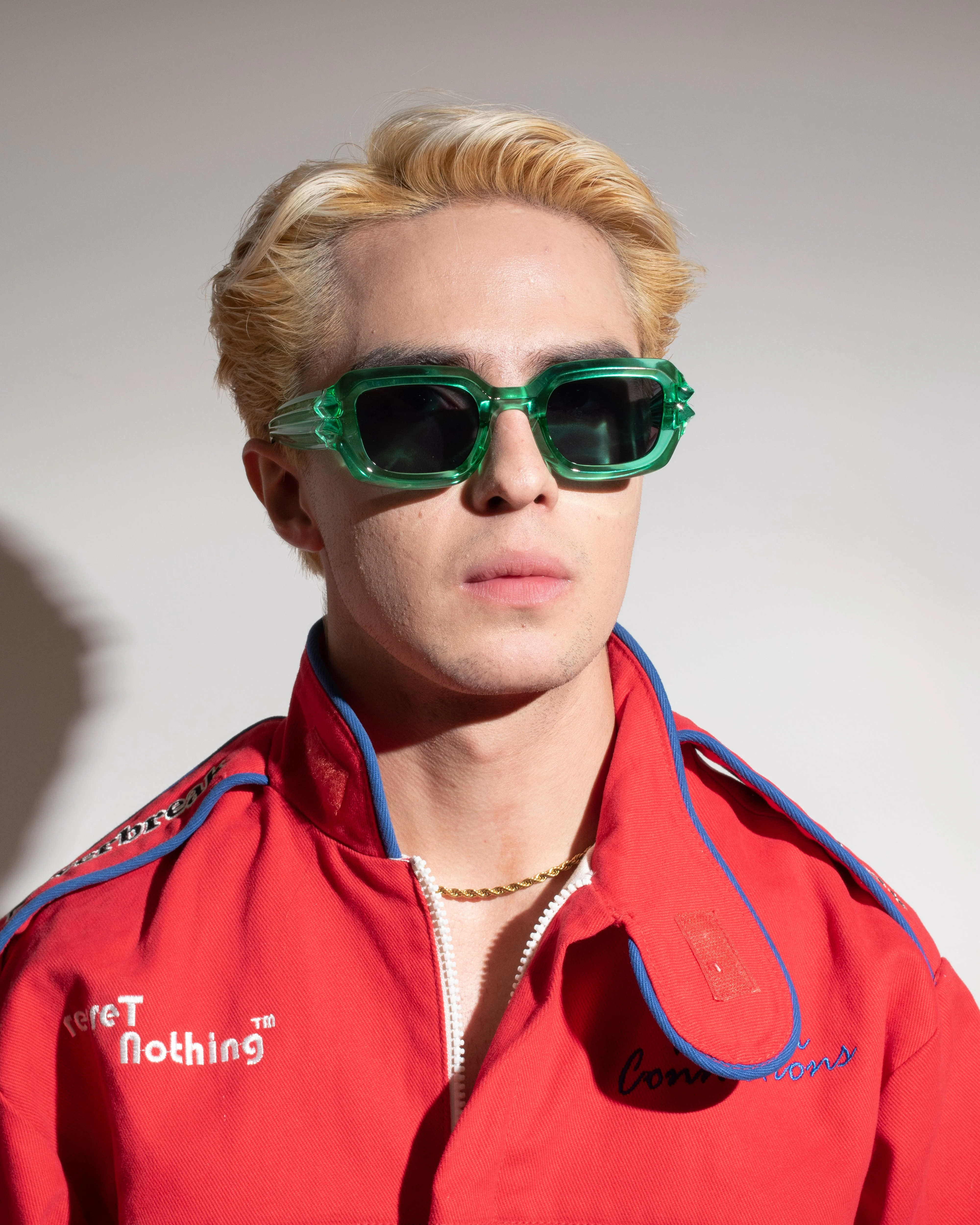 CRYSTAL SUNGLASSES/EMERALD GREEN - Image 6