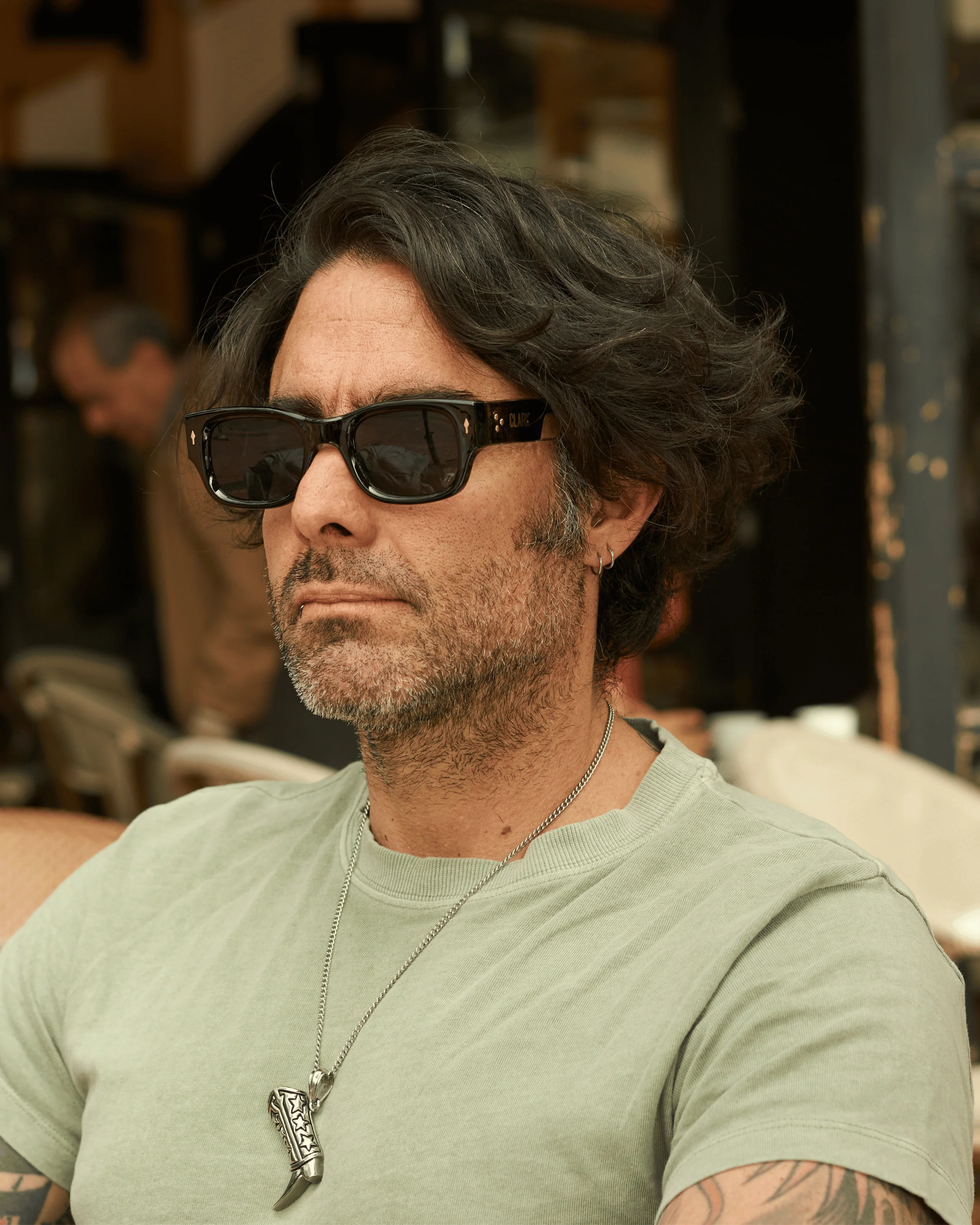 DENZEL SUNGLASSES - BLACK - Image 4