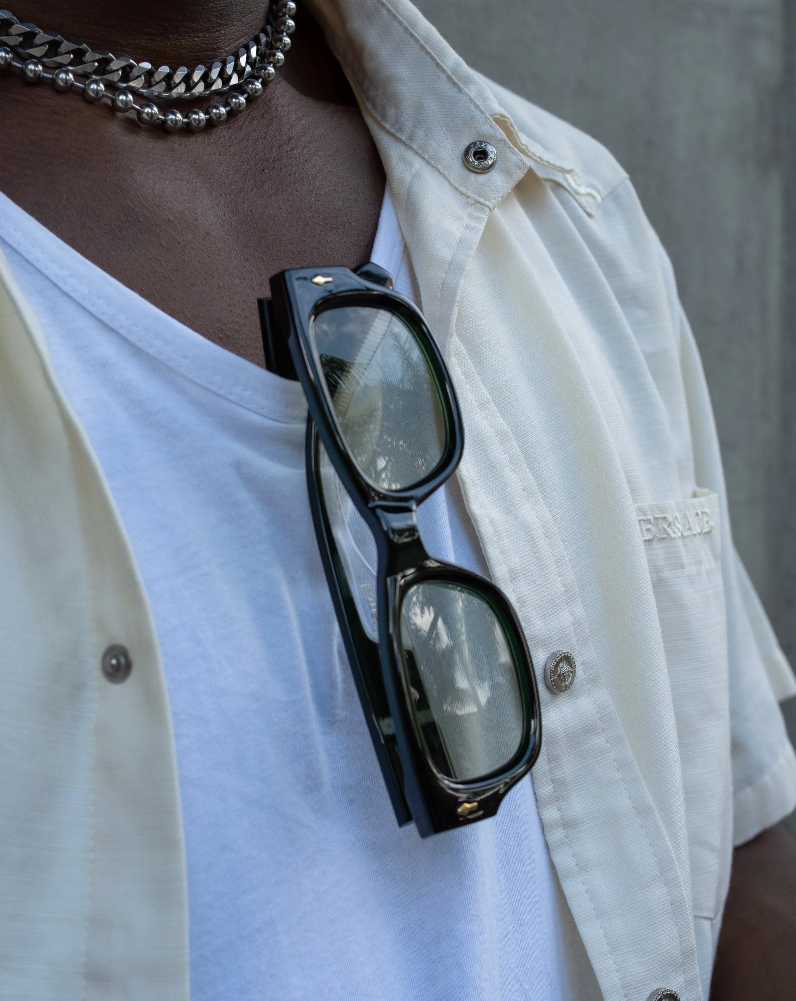 DENZEL SUNGLASSES - BLACK/GREEN - Image 7