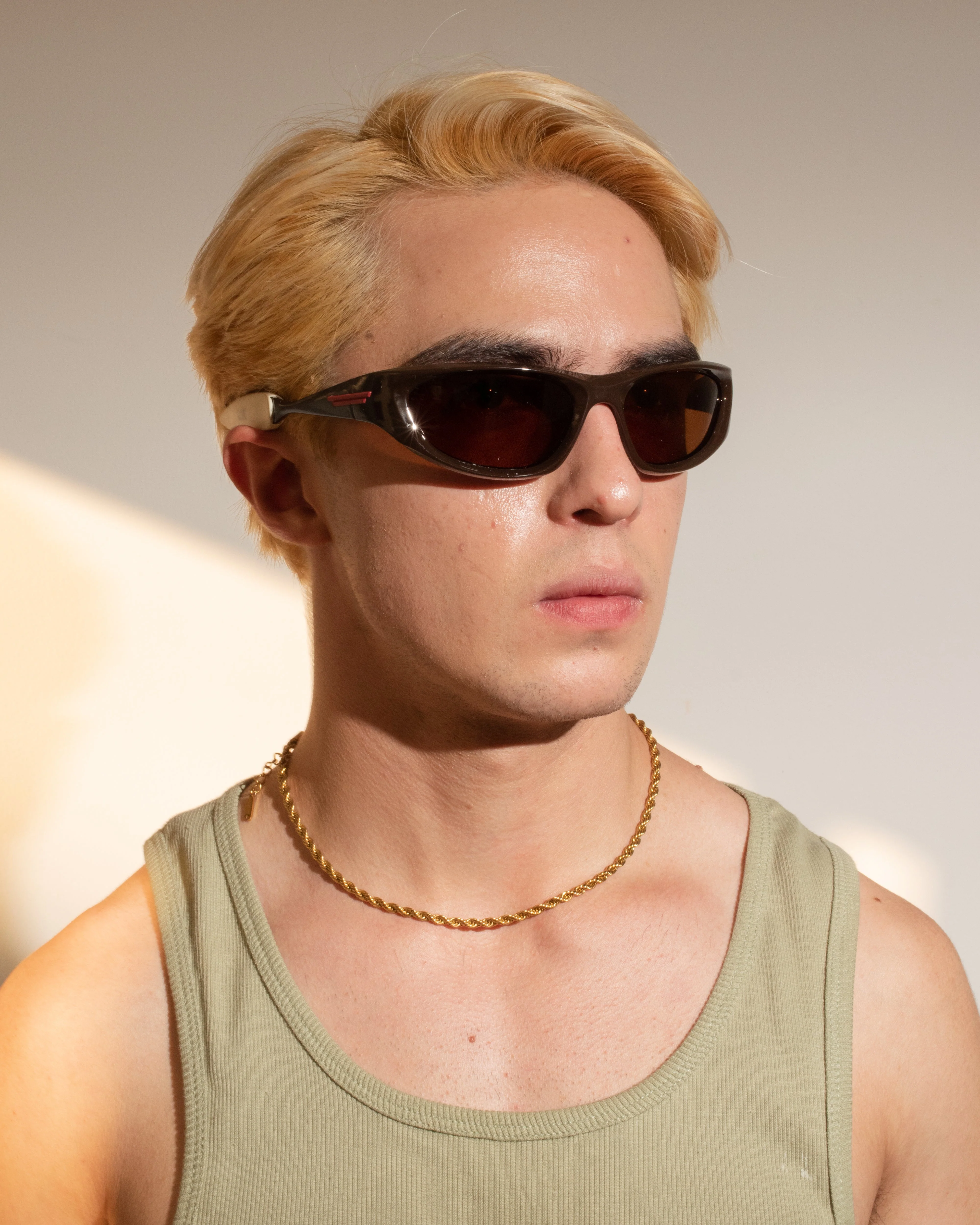 NOVA SUNGLASSES - BLACK / CINNAMON - Image 6