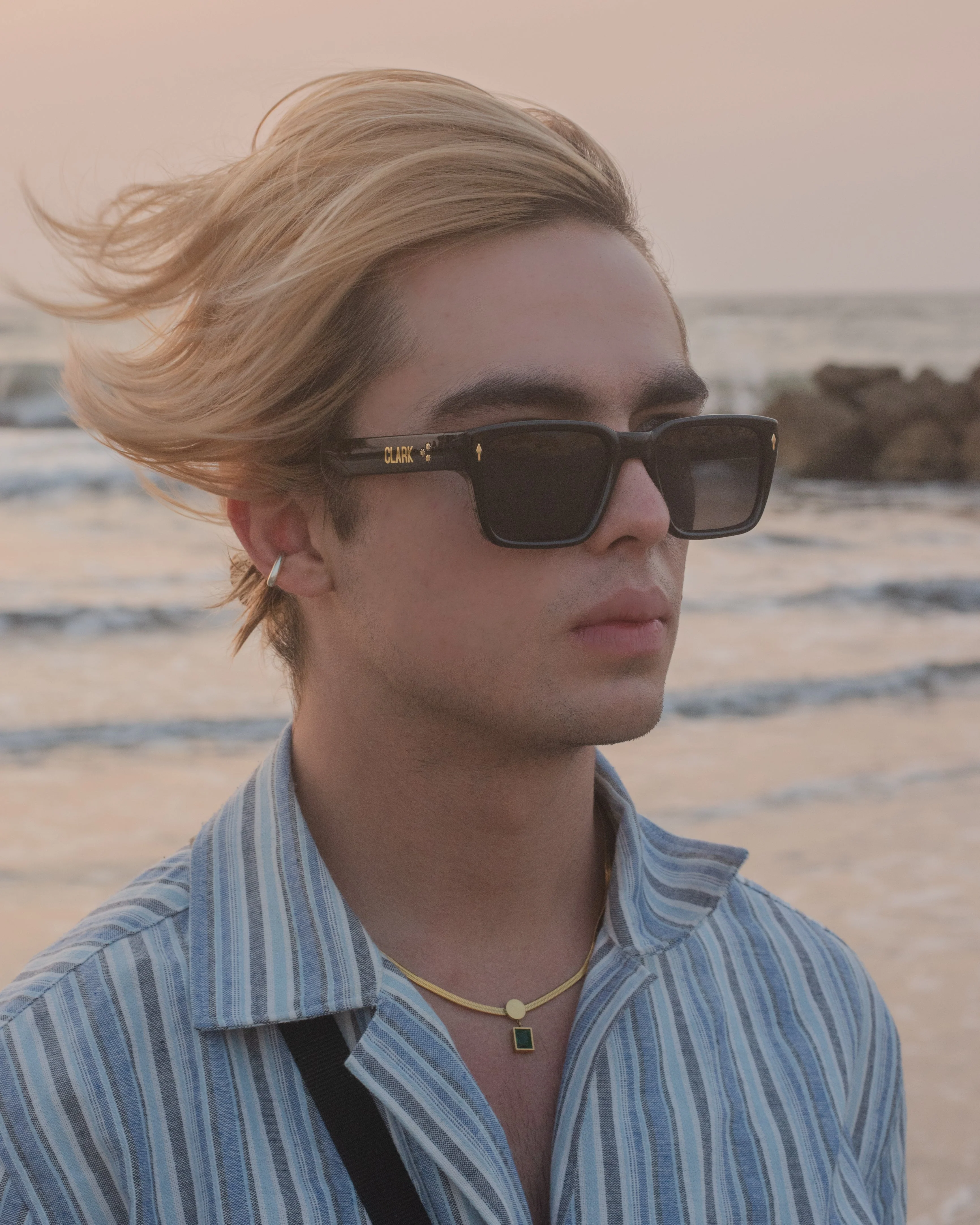 SIMONS SUNGLASSES - BLACK-CAREY / OLIVE - Image 3