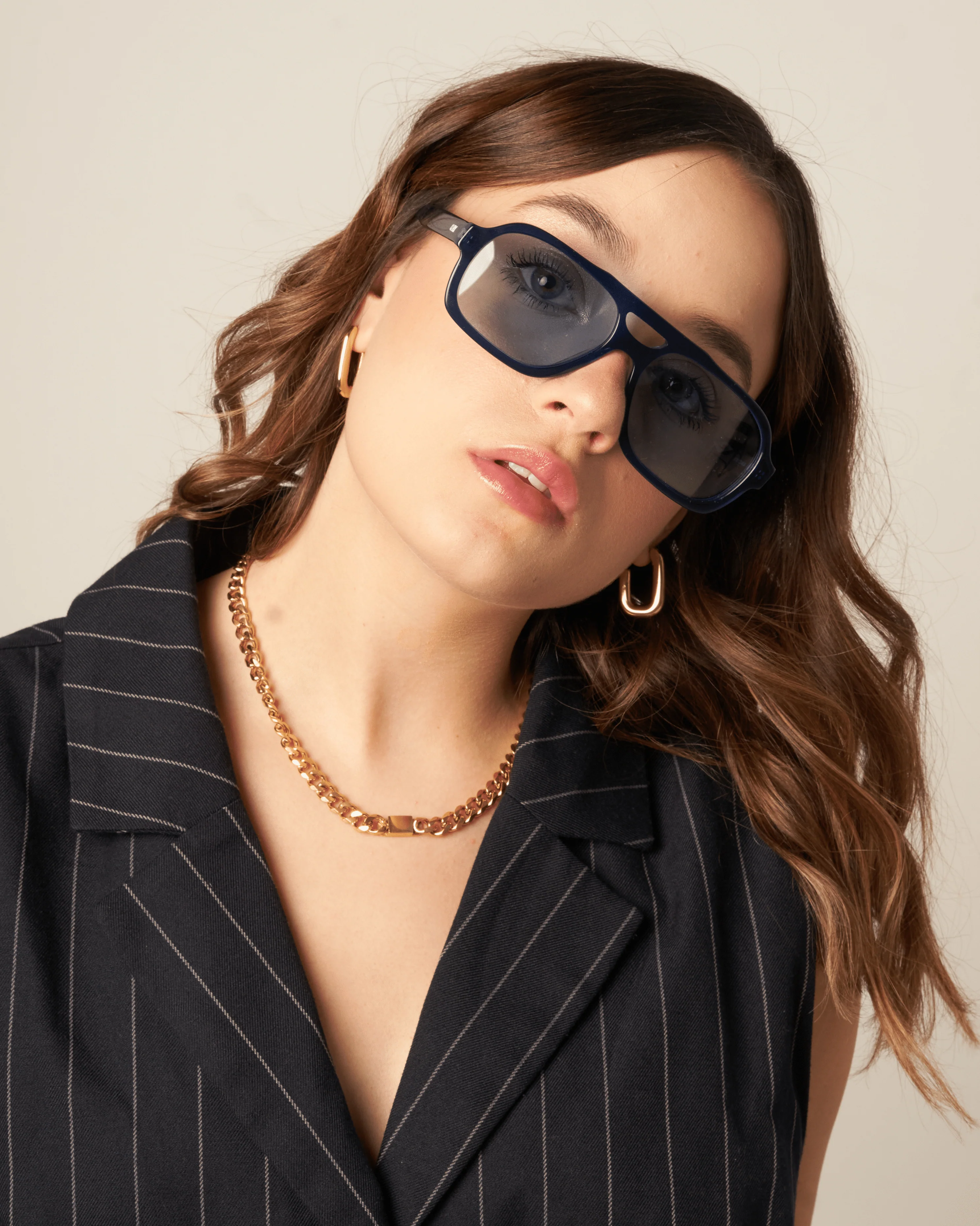 WOLF SUNGLASSES - NAVY BLUE - Image 7